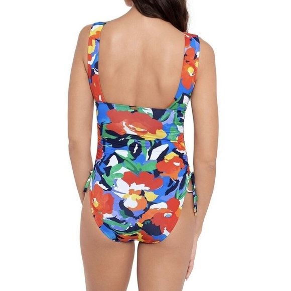 Ralph Lauren Floral Tropical One Piece Swimsuit Size 18W - Picture 2 of 7